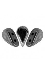 Les perles par Puca® Amos beads Jet hematite 23980/14400